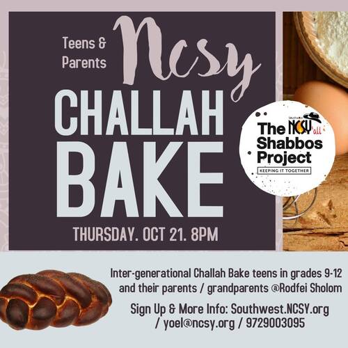 Banner Image for NCSY Teens and Parent Challah Bake